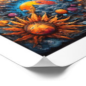 Erstellung eines Sonnensystems Poster (Ecke)