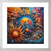 Erstellung eines Sonnensystems Poster (Vorne)