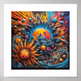 Erstellung eines Sonnensystems Poster