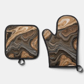 Erstellung flüssiger Konstruktionen Ofenhandschuh & Topflappen-Set (Vorderseite)