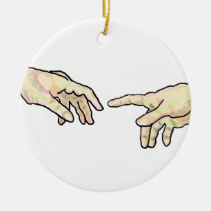 Erstellung von Adam Hands Keramik Ornament