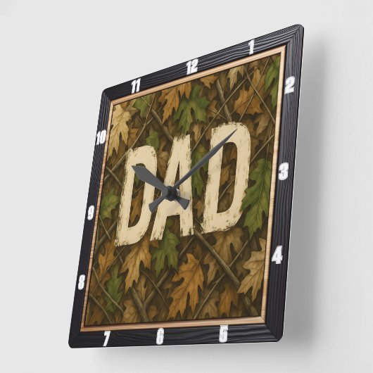 Erstellung von Herbstblättern und "Vater" Quadratische Wanduhr (Winkel)