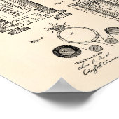 Erstellung von Statistiken 1889 Patent Art Old Pep Poster (Ecke)