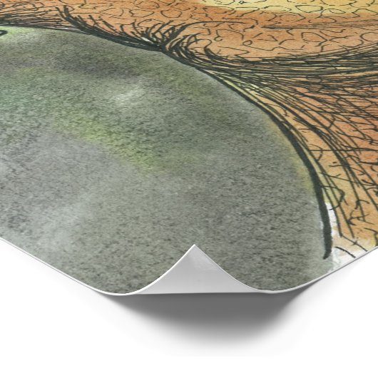 "Erstellung von T-Rex" Poster (Ecke)