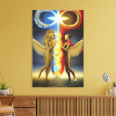 Erstellung von Yin und Yang Canvas Print Leinwanddruck (Insitu (Wohnzimmer))