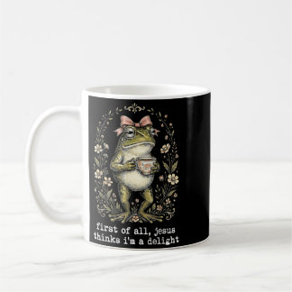Erstens denkt Jesus, dass ein entzückender Frosch- Kaffeetasse