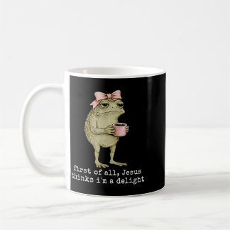 Erstens denkt Jesus, dass ein entzückender Frosch- Kaffeetasse