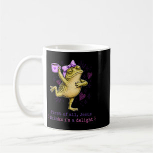 Erstens denkt Jesus, ich bin ein Entzückendes Desi Kaffeetasse