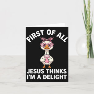 Erstens denkt Jesus, ich bin ein Entzückendes Desi Karte