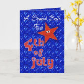 Erster 4. Juli für Special Boy Karte (Gelbe Blume)