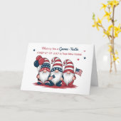 Erster 4. Juli in Ihrer neuen Zuhause Niedlich Pat Karte (Gelbe Blume)