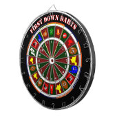 Erster Abstieg schießt Dartboard Dartscheibe (Vorderseite rechts)