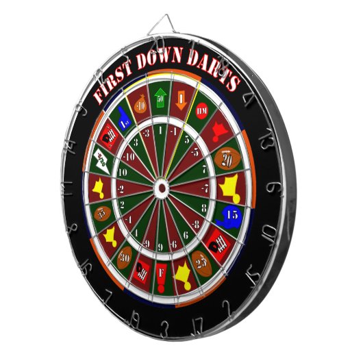 Erster Abstieg schießt Dartboard Dartscheibe (Vorderseite rechts)