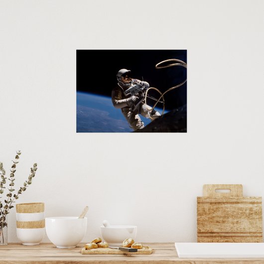 Erster American Spacewalk (Gemini 4) Poster (Küche)