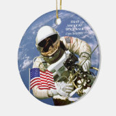 Erster amerikanischer Astronautenweg Keramik Ornament (Links)