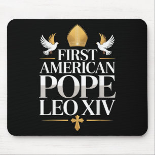 Erster amerikanischer Papst Leo Xiv Katholische re Mousepad