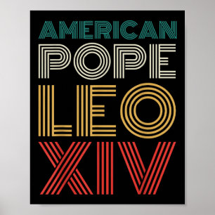 Erster amerikanischer Papst Leo Xiv Robert Prevost Poster