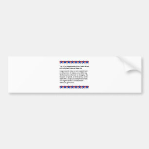 Erster Änderungsantrag Autoaufkleber