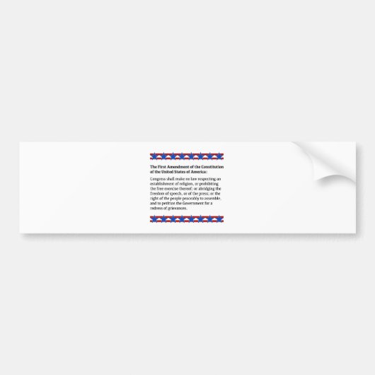 Erster Änderungsantrag Autoaufkleber (Vorne)