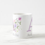 Erster Anfangsbuchstabe plus Name Annabelle mit Bl Kaffeetasse (Mittel)