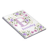 Erster Anfangsbuchstabe plus Name Beverley mit Blu Notizblock (Rechte Seite)