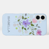 Erster Anfangsbuchstabe Plus Name Isabella mit Blu Case-Mate iPhone Hülle (Rückseite (Horizontal))