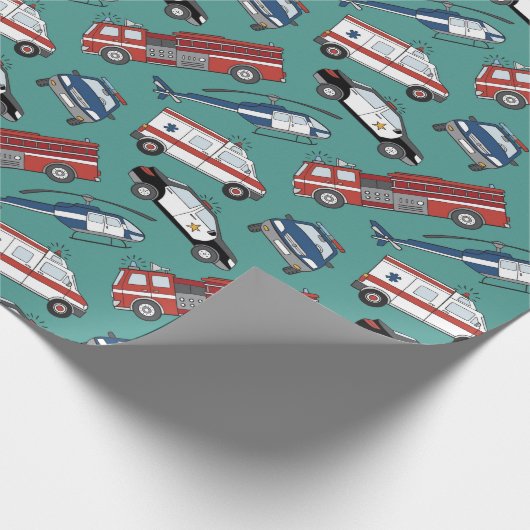 Erster Ansprechender medizinischer Notfall Geburts Geschenkpapier (Ecke)