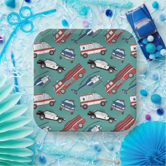 Erster Ansprechender medizinischer Notfall Geburts Pappteller (Party)