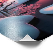 Erster Aufstieg unter den Winterhimmel Fotodruck (Ecke)