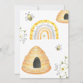 Erster Bienentag süß wie kann Geburtstag Einladung (Rückseite)