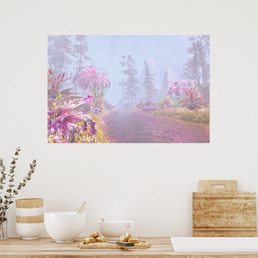 Erster Blick auf den Himmel Poster (Küche)