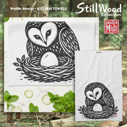 ERSTER BLICK • StillWood • BarnEule Geschirrtuch