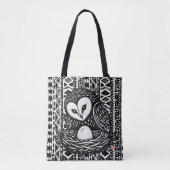 ERSTER BLICK • StillWood • Schleiereule Tasche (Vorderseite)