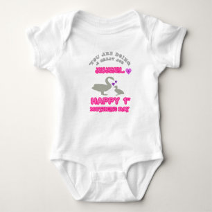 Erster Bodysuit der Mutter Tagespersonalisiert Baby Strampler