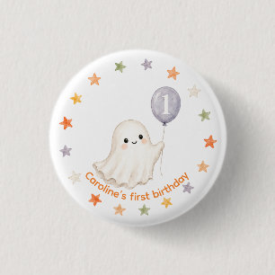 Erster Boo-Geist Halloween erster Geburtstag Button