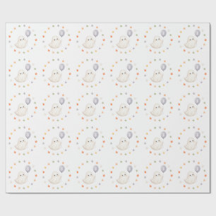 Erster Boo-Geist Halloween erster Geburtstag Geschenkpapier