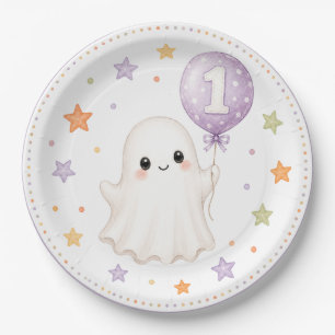 Erster Boo-Geist Halloween erster Geburtstag Pappteller