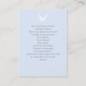 Erster Brünetter Kommunion Visitenkarte (Rückseite)