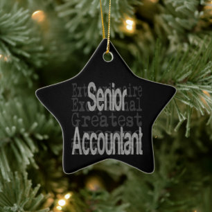 Erster Buchhalter Extraordinaire Keramik Ornament