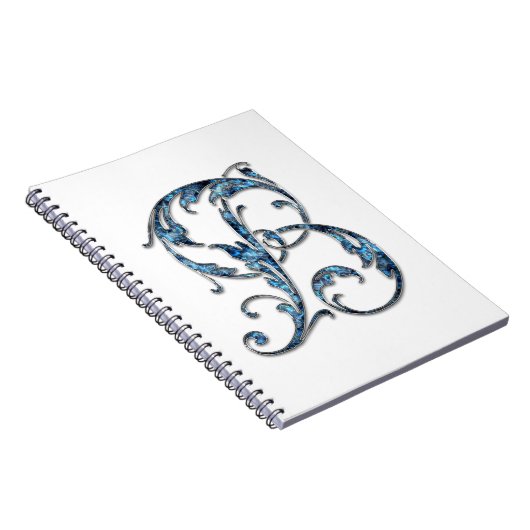 Erster Buchstabe B Notizblock (Rechte Seite)