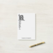 Erster Buchstabe R personalisiert Post-it Klebezettel (Auf Schreibtisch)