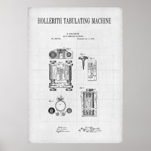 ERSTER COMPUTER 1889 POSTER