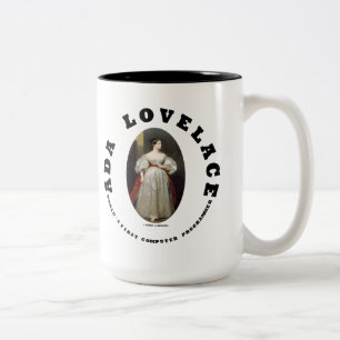 Erster Computerprogrammierer Ada Lovelace-Welt Zweifarbige Tasse