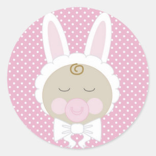 Erster das Ostern-Aufkleber des Babys Runder Aufkleber