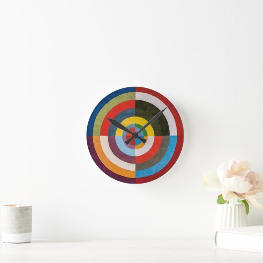 Erster Datenträger | Robert Delaunay | Runde Wanduhr (Zuhause)