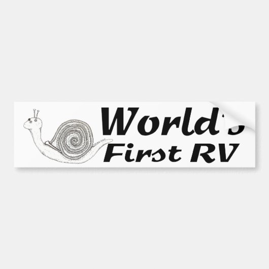 Erster der RV-Autoaufkleber der Welt Autoaufkleber (Vorne)