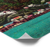 Erster Einstiegshafen in Alaska-Ansicht Poster (Ecke)