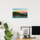 Erster Einstiegshafen in Alaska-Ansicht Poster (Heimbüro)