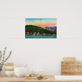 Erster Einstiegshafen in Alaska-Ansicht Poster (Küche)