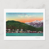 Erster Einstiegshafen in Alaska-Ansicht Postkarte (Vorderseite)